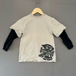 Mossimo Kids 2000s Grunge Style Long Sleeve T-Shirt Size XS 4/5 Skater